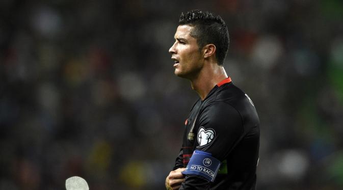 Bintang tim nasional Portugal, Cristiano Ronaldo. (AFP/Franck Fife).