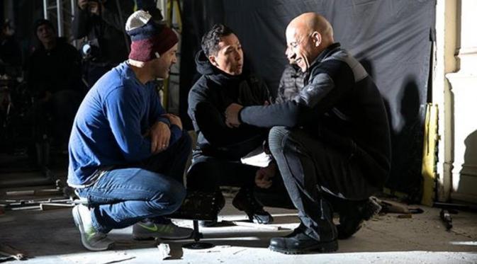 Vin Diesel, Donnie Yen dan sutradara D.J. Caruso. Foto: Facebook 