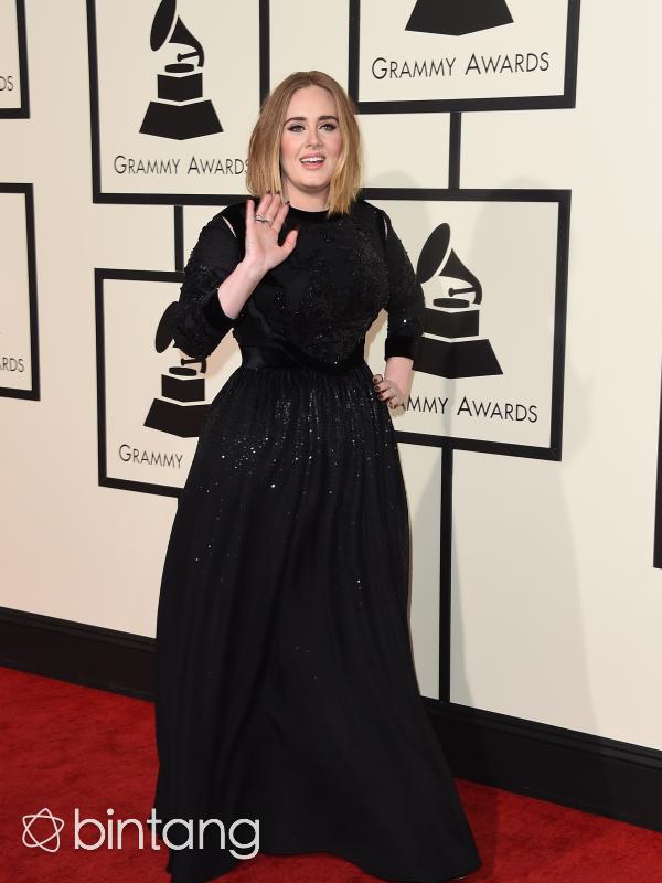 Adele saat hadir di ajang penghargaan Grammy Awards 2016. (AFP/Bintang.com)