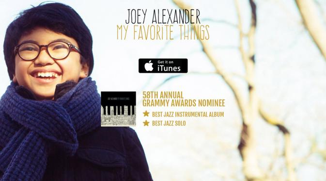 'My Favorite Things', debut album Joey Alexander. (via joeyalexandermusic.com)