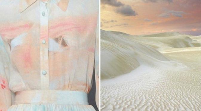 gaun terinspirasi dari gurun pasir (via: istimewa)
