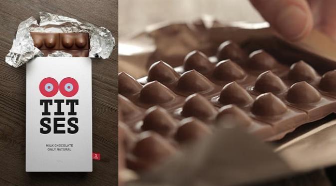 Coklat berbentuk payudara ini dibuat untuk pikat konsumen pria (sumber. lostateminor.com)