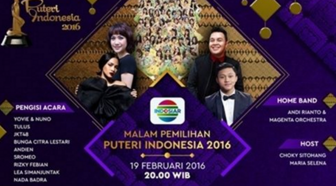 Saksikan Final Puteri Indonesia 2016 di Indosiar.
