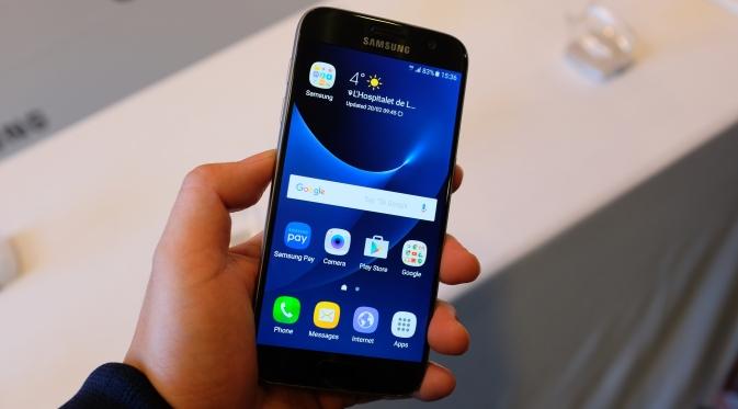 Homescreen Samsung Galaxy S7. Foto: Liputan6.com/Iskandar