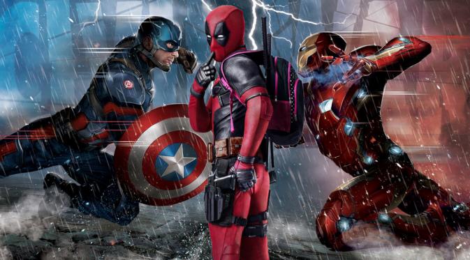 Ilustrasi Captain America, Deadpool, dan Iron Man dalam film. (Sumber: Screenrant.com / Marvel Studios / 20th Century Fox)