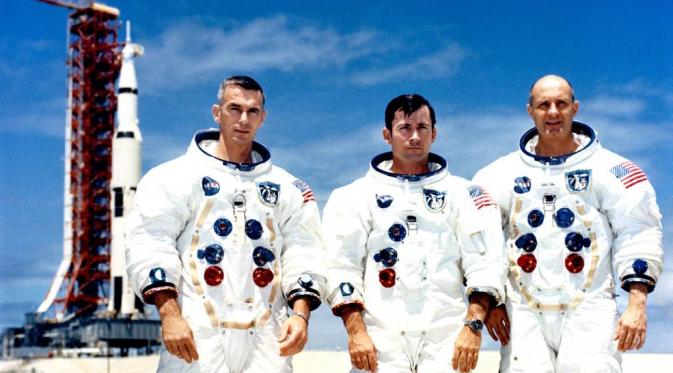 Awak Apollo 10 di Kennedy Space Center. (NASA)
