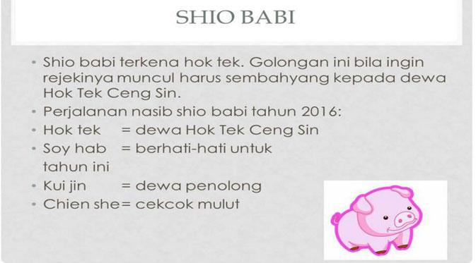 Shio Babi | Via: facebook.com