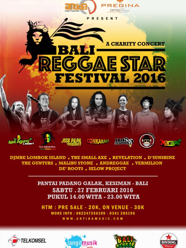 Bali Reggae Star Festival 2016. (ANTIDA MUSIC & PREGINA OMS)