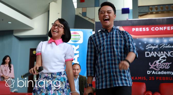 Danang dan Lesti kenalkan single baru (Deki Prayoga/Bintang.com)