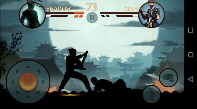 Screenshot Permainan Shadow Fight di Huawei P8 Lite. Liputan6.com/Mochamad Wahyu Hidayat