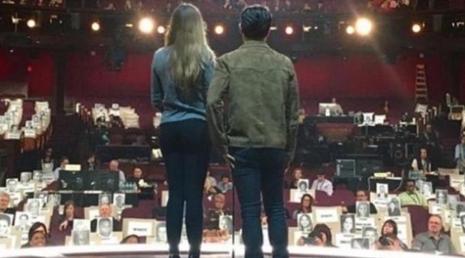Lee Byung Hun pamer glade bersih bersama Sofia Vergara di panggung Oscar 2016 (Instagram)