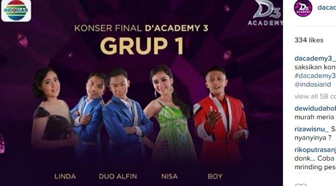 Konser Final Top 20 Dangdut Academy 3