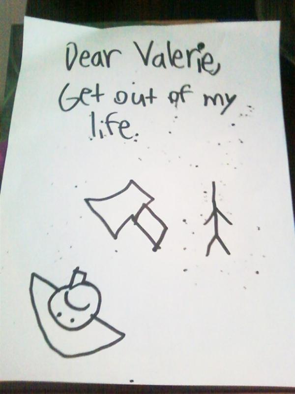 Valerie sayang, pergilah dari hidupku. (Via: boredpanda.com)