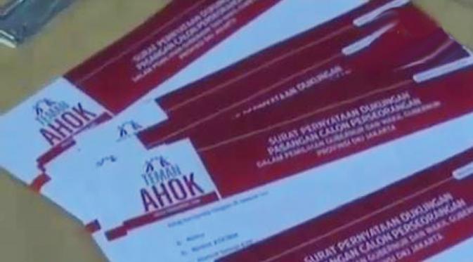 Teman Ahok juga meminta pendukung mengisi ulang formulir dukungan untuk Heru Budi Hartono.
