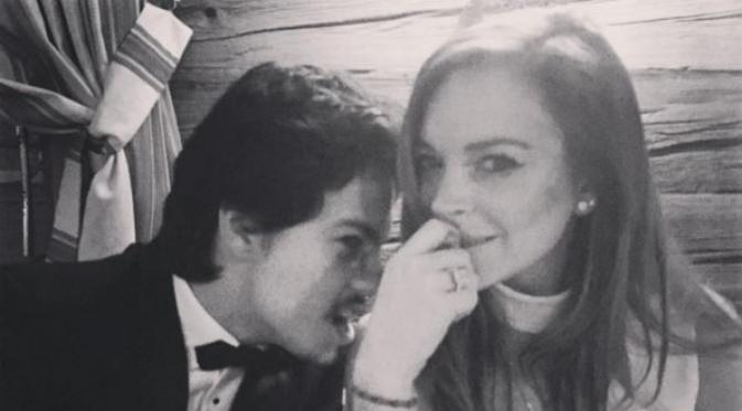 Lindsay Lohan dan Egor Tarabasov (via instagram.com/lindsaylohan/)