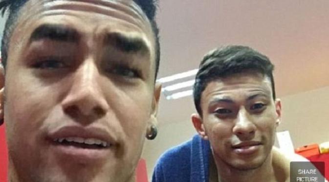 Neymar dan Munir El Haddadi / Snapchat/Dailymail