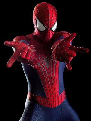 Kostum Spider-Man yang dikenakan Andrew Maguire pada The Amazing Spiderman 2 (Geek)