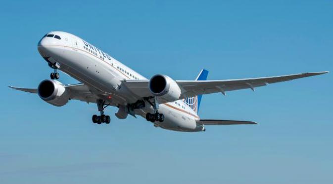 Salah satu pesawat terbang Boeing milik penerbangan United Airlines. (Sumber Boeing Company via news.com.au)