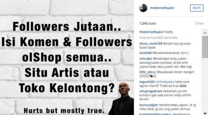 Deddy Corbuzier (Instagram/@mastercorbuzier)