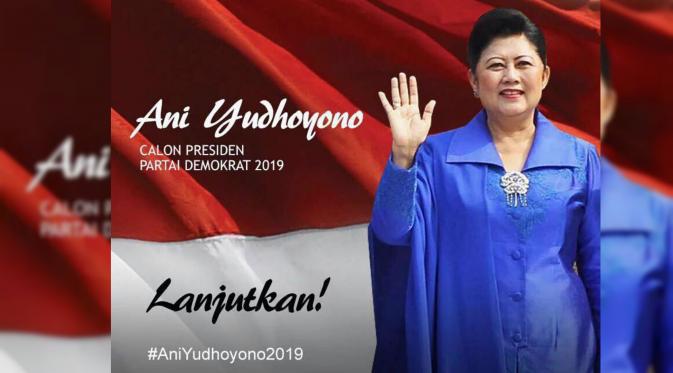  Gambar Ani Yudhoyono bertuliskan 