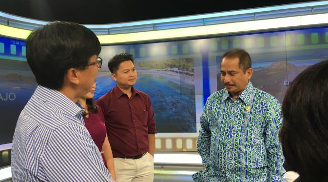 Menteri Pariwisata Arief Yahya mengunjungi Kantor Liputan6.com, Rabu (16/3/2016).