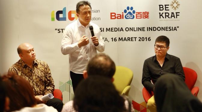 IDA, Bekraf dan Baidu sangat antusias dengan hasil penelitian yang dilakukan GfK. (Bintang.com/Galih W. Saputra)