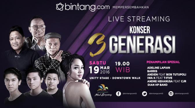 Konser 3 Generasi Bintang.com