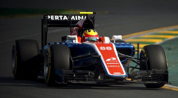 Aksi Rio Haryanto di GP Australia harus terhenti di lap ke-17. (Reuters)