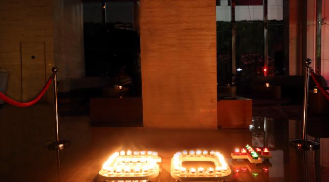 Suasana Earth Hour di Grand Mercure Maha Cipta Harmoni 