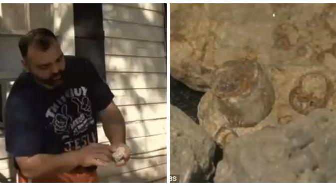 Ada fosil dari masa banjir bandang Nabi Nuh di halaman rumah pria Texas (KYTX)