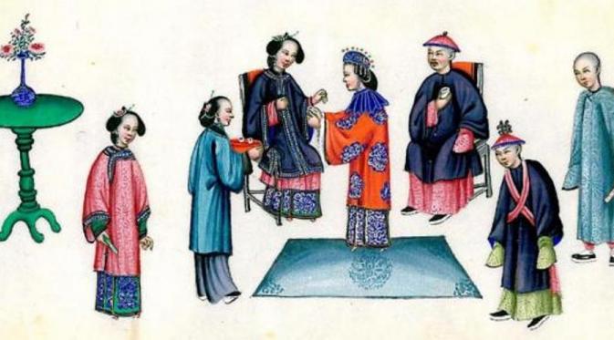 Pernikahan pada Dinasti Qing (Foto: Wikimedia Commons).