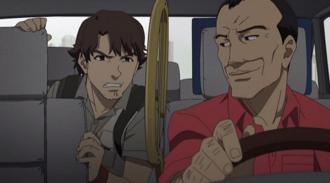Sopir Taksi dalam anime Canaan.
