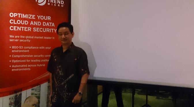 Country Manager Trend Micro, Andreas Ananto Kagawa saat Media Briefing Trend Micro di Jakarta, Rabu (23/3/2016). (Liputan6.com/Andina Librianty)