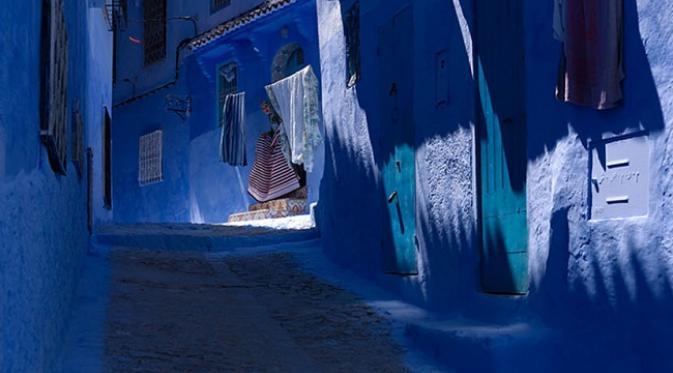 Kota Chefchaouen di Maroko diciptakan oleh pengungsi Yahudi pada tahun 1930 (sumber. Lostateminor.com)