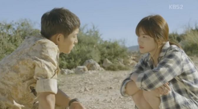Adegan paling romantis yang dilakukan Song Joong Ki dan Song Hye Kyo di drama Descendants of the Sun.