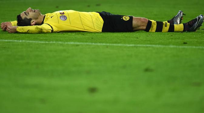 Mkhitaryan sempat galau di musim keduanya bersama Borussia Dortmund. (AFP/Patrik Stollarz)