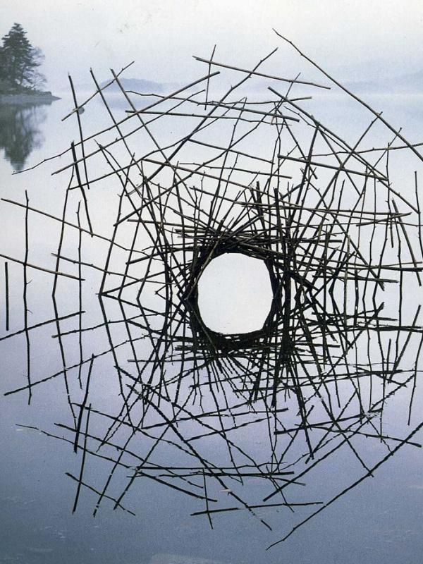 Sarang laba-laba dari batang. (Via: boredpanda.com)