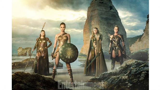 Rilisan terbaru foto film Wonder Woman, (Entertaiment Weekly)