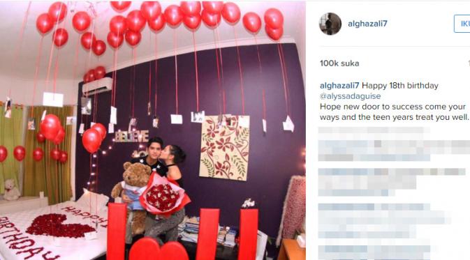 Al Ghazali dan Alyssa Daguise (Instagram)