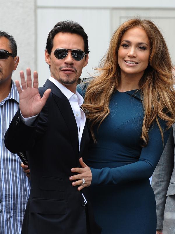 Jennifer Lopez dan Marc Anthony (Bintang/EPA)