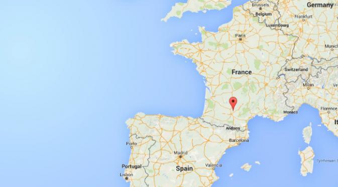 Desa di dekat kota Tolouse di selatan Prancis ini memiliki tradisi telur dadar raksasa. (Sumber Google Maps)
