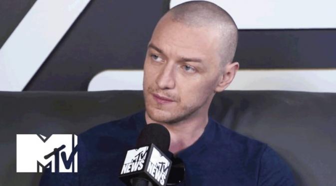 James McAvoy tampil plontos di film X-Men: Apocalypse. foto: youtube