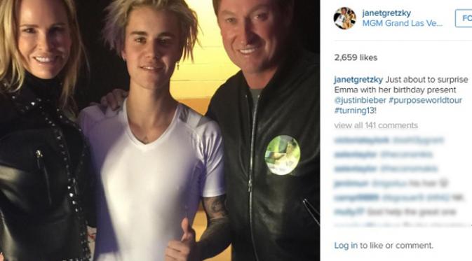 Justin Bieber adakan meet and greet untuk penggemar dengan tiket VIP. (Instagram)