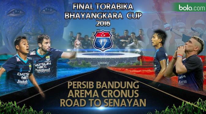 Persib Bandung vs Arema Cronus Road to Senayan,Final Torabika Bhayangkara Cup 2016 (bola.com/Rudi Riana)
