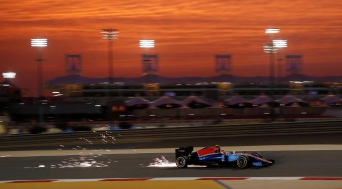 Rio Haryanto saat tampil di GP Bahrain (Reuters)