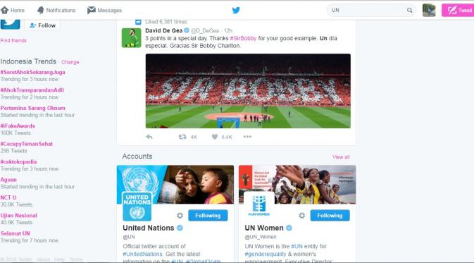 Ujian Nasional dan Selamat UN menjadi trending topic di jejaring sosial microblogging Twitter.