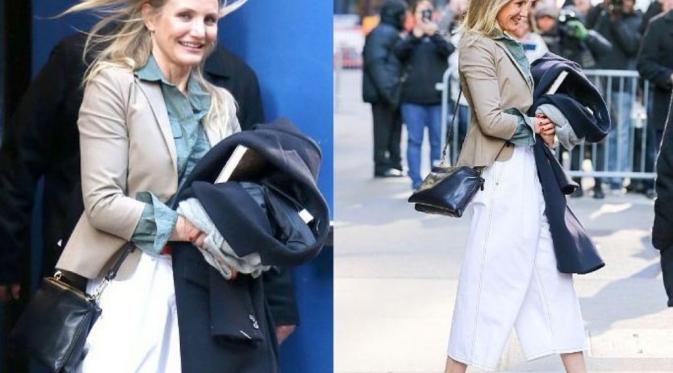 Cameron Diaz mencoba tutupi kehamilannya? (Aceshowbiz)