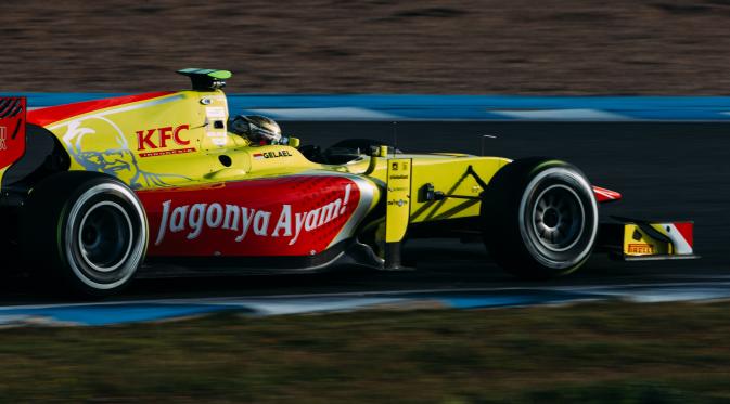 Pembalap Jagonya Ayam Campos Racing, Sean Gelael (GP2 Media Services)