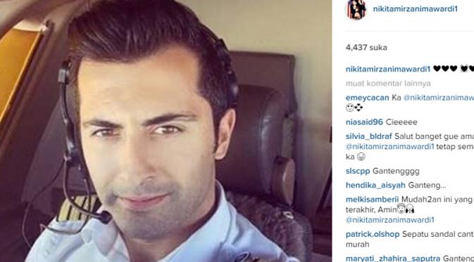 Nikita Mirzani unggah foto pria ganteng berwajah bule (Instagram)