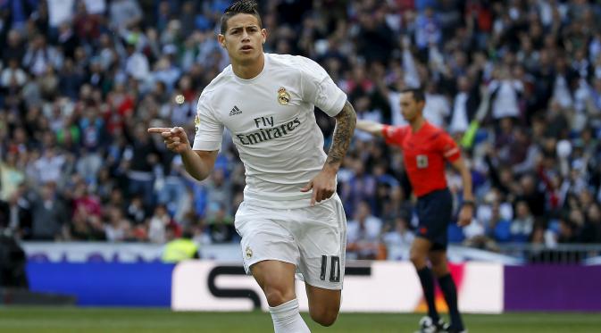 Gelandang Real Madrid James Rodriguez (Reuters)